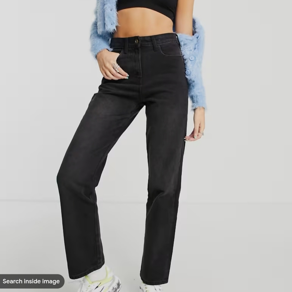COLLUSION x005 90s straight leg jean in washed black 